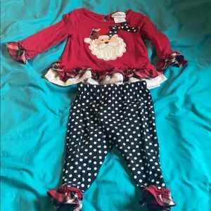 Girls 2 piece Christmas outfit